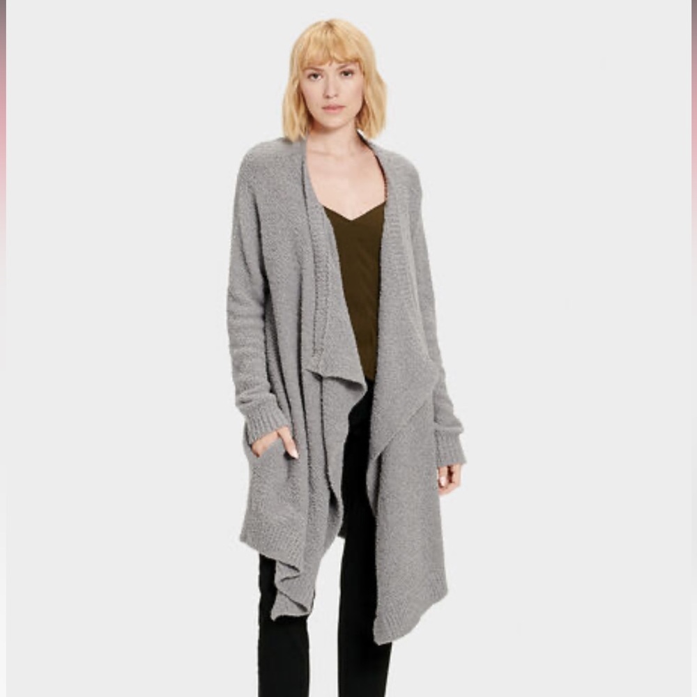 UGG Phoebe Wrap Cardigan Gray Retail $128